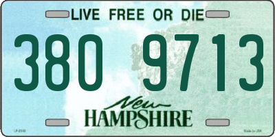 NH license plate 3809713