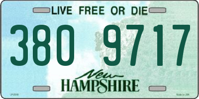 NH license plate 3809717