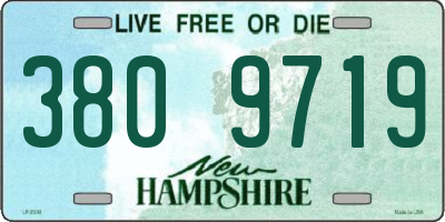 NH license plate 3809719