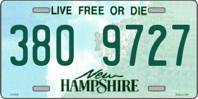 NH license plate 3809727