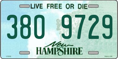 NH license plate 3809729