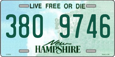 NH license plate 3809746