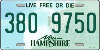 NH license plate 3809750