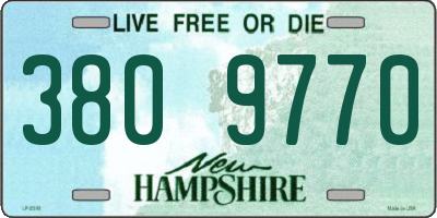 NH license plate 3809770