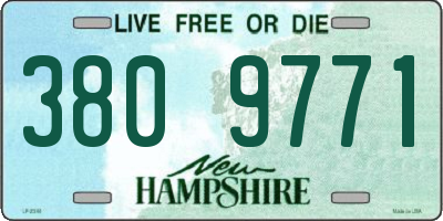 NH license plate 3809771