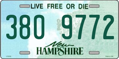 NH license plate 3809772