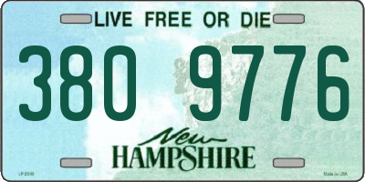 NH license plate 3809776