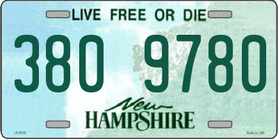 NH license plate 3809780