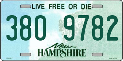 NH license plate 3809782