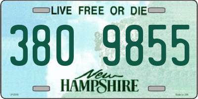 NH license plate 3809855