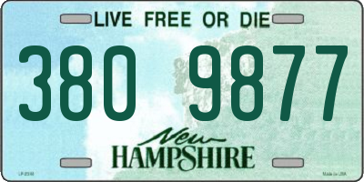 NH license plate 3809877