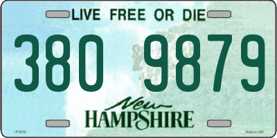 NH license plate 3809879