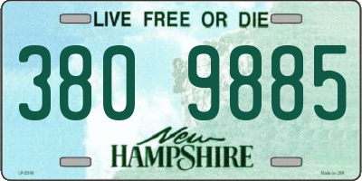 NH license plate 3809885