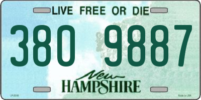 NH license plate 3809887