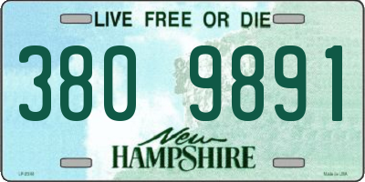 NH license plate 3809891