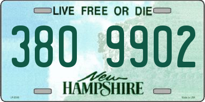 NH license plate 3809902