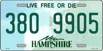 NH license plate 3809905