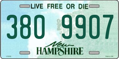 NH license plate 3809907