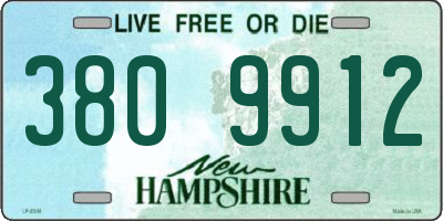 NH license plate 3809912