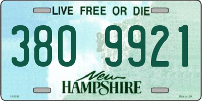 NH license plate 3809921