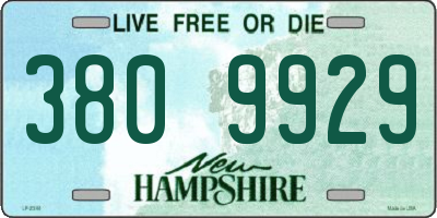 NH license plate 3809929