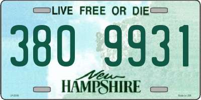 NH license plate 3809931