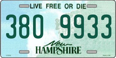 NH license plate 3809933