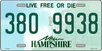 NH license plate 3809938