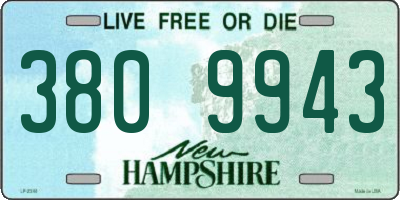 NH license plate 3809943