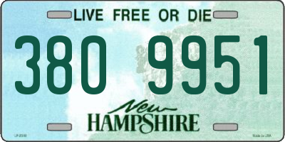 NH license plate 3809951