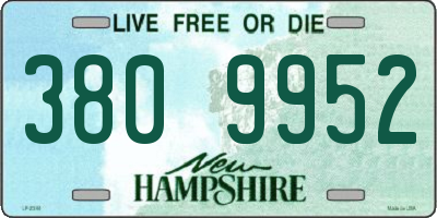 NH license plate 3809952