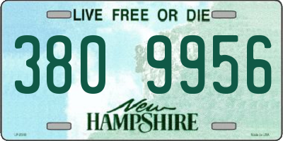 NH license plate 3809956