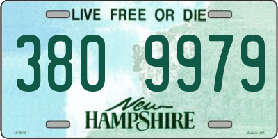 NH license plate 3809979