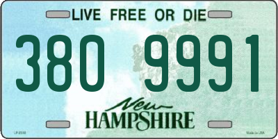 NH license plate 3809991