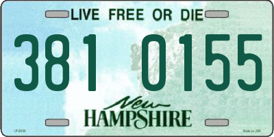 NH license plate 3810155