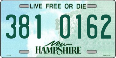 NH license plate 3810162