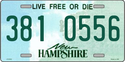 NH license plate 3810556