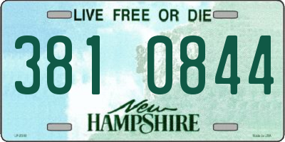 NH license plate 3810844