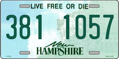 NH license plate 3811057