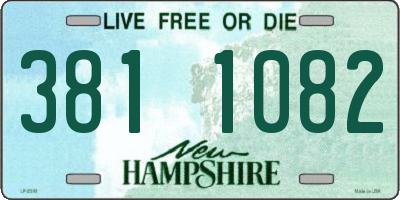 NH license plate 3811082