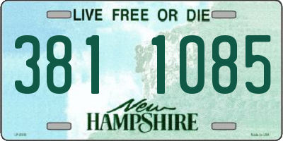 NH license plate 3811085