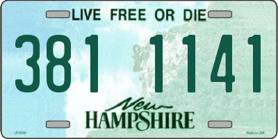 NH license plate 3811141