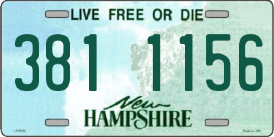 NH license plate 3811156