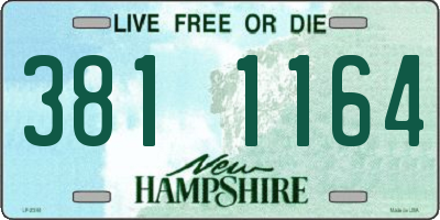 NH license plate 3811164