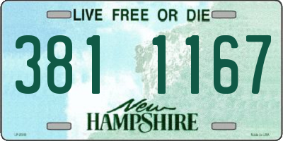 NH license plate 3811167