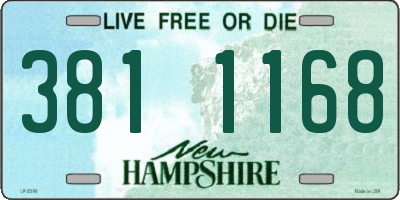 NH license plate 3811168
