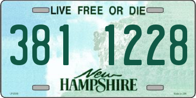 NH license plate 3811228