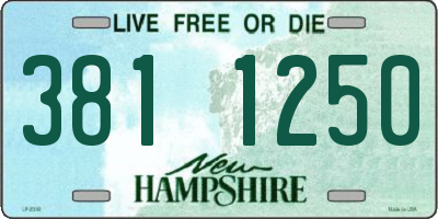 NH license plate 3811250