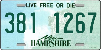 NH license plate 3811267