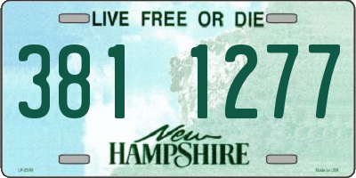 NH license plate 3811277